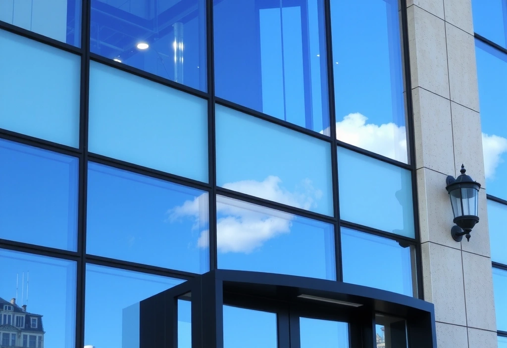 Modern office building in Vienna, Austria, representing the company's location